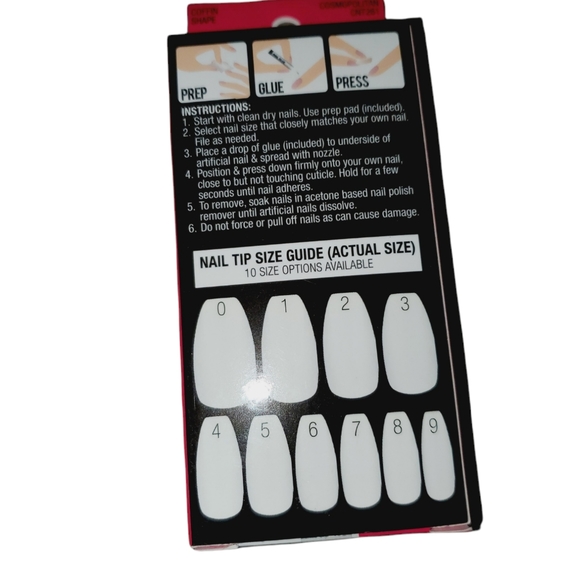 L.A. Colors Nail Frill High Gloss Neon 33pc Cosmopolitan Artificial Nail Tip Kit - Picture 8 of 9